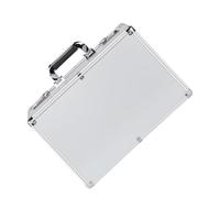 Mallette Aluminium avec Serrure, valises latérales rigides,Boîte avec boîtier Aluminium avec Conception de poignée - Boîte de Rangement intégrée pour Camion éponge avec Serrure de sécurité, B