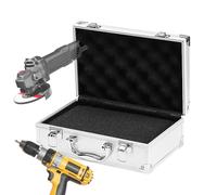 Mallette Aluminium Compacte Pour Électronique - Protection Antichoc | Coffret Outillage Avec Mousse Personnalisable | Pour Accessoires Informatiques, Câbles Et Petit Matériel Techno, Poignée Transport
