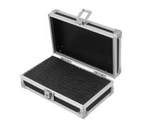Mallette Aluminium Verrouillable avec Mousse Prédécoupée pour Équipement | Coque Rigide Antichoc, Poignée Ergonomique, Rangement Sécurisé pour Microphone sans Fil, Cartes, Transport Quotidien