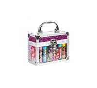 Mallette Baumes a levres Disney Princess pour enfant, 4 lip stick brillant aromatise - Gloss naturel, Vegan - Set Valisette + carte
