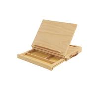 Vinsetto Chevalet de table pliable en bois avec tiroir pour toiles 24,5 cm – bois naturel
