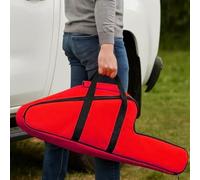 Mallette compacte pour barres de guidage jusqu'à 16" en tissu Oxford 600D avec coutures renforcées et poignée rembourrée (50,8 cm rouge)