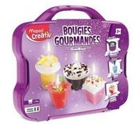 Mallette creation bougies gourmandes desserts - atelier fabrication - activite manuelle enfant 8 ans - set kit creatif + carte