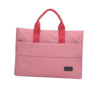 Mallette d'affaires 16 Pouces en Oxford Rose, Légère, Résistante | Présent Rentrée, Porte-documents pour Femmes, Simple et Stylé, Protège Poussière, pour Ordinateur Portable