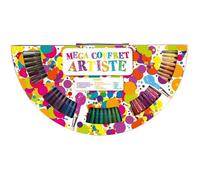 Mallette d'art - WONDERKIDS - Mega coffret artiste - 154 pièces - Couleur gris - Mixte
