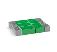 Mallette d'assortiment en plastique | Bosch Sortimo L-BOXX 102, set avec inserts D3 | Boîtes de tri pour petites pièces | Système de rangement pour vis