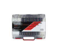 Mallette de 170 forets en acier HSS pour métaux taillés meulés 135° HANGER 155195