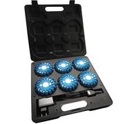 Mallette de 6 balises Pro de signalisation gyrophare Pro à 16 LEDs Bleue Rechargeable LEDwarning Vendeur et Stock en France