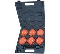 Mallette de 6 balises Pro de signalisation gyrophare Pro à 16 LEDs Orange Rechargeable LEDwarning Vendeur et Stock en France