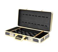 Mallette de coiffeur - Mallette de coiffeur - Mallette portable pour barbier, styliste de salon de coiffure - Mallette à outils de voyage avec serrure par mot de passe sécurisée - Noir doré