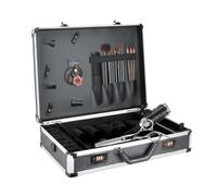 Mallette de coiffeur professionnelle avec serrure à combinaison, mallette cosmétique portable pour jusqu'à 20 kg d'outils, stylistes et maquilleurs, 56 x 33 x 11 cm