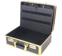 Mallette de coiffure portable Organiseur, grande capacité, doubles serrures de sécurité