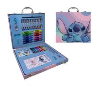 Mallette de couleur Stitch Disney boîte pour enfants avec couleurs articles de papeterie autocollants