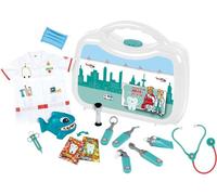 Mallette de dentiste deluxe avec blouse de médecin stéthoscope