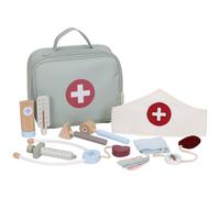 Mallette De Docteur En Bois Vert, Blanc, Rouge TU