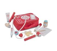 Mallette de docteur - NEW CLASSIC TOYS - 18291 - Rouge - 12 pièces - Jouet éducatif
