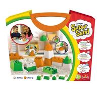 Mallette de jeu - SUPER SAND - Château Multi - 300 g sable blanc - 200 g sable coloré - 3 moules