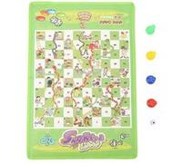 Mallette de Jeux de Société Jouet Echecs Jeu Educatif Interactif Jeu D'échiquier Non-tissé Pliable Serpent et Echelle Jeu G