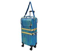 Mallette de maquillage 4 en 1 - Grande valise à roulettes - Chariot professionnel - Mallette de maquillage - Mallette de maquillage - Mallette de voyage - Mallette de coiffeur - Bagage à main -
