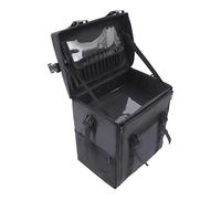 Mallette de maquillage à roulettes - Grand organiseur de maquillage - Mallette de rangement - Pour coiffure, tatouage, beauté - Tiroir à 8 couches, Noir , All