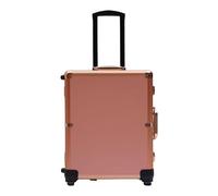 Mallette de maquillage avec miroir LED réglable en hauteur sur roulettes - Chariot de maquillage avec compartiments - Mallette de maquillage professionnelle pour maquilleurs, coiffeurs, techniciens