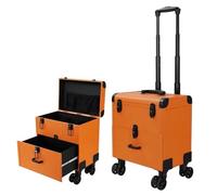 Mallette de maquillage multicouche avec roulettes, chariot de maquillage à roulettes avec poignée réglable, organisateur de rangement de beauté pour voyage, b
