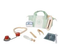 Small Foot Mallette de médecin Vert Sauge, Set de Jeu de 9 pièces, à partir de 3 Ans, 12739