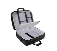 Mallette de mixage DJ professionnelle compatible avec RodeCaster Pro 2 & TC pour helicon GoXLR - Sac d'équipement audio robuste, intérieur personnalisable, bandoulière rembourrée, noir, 40 x 33 x 15