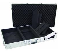 Mallette de mixage Roadinger Roadinger DJ Flightcase avec poignée de transport argent aluminium