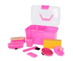 Mallette de pansage complet enfant Kerbl Rose TU