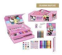 ARTESANÍA CERDÁ Mallette papeterie Hello Kitty G - Set complet marqueurs & crayons Rose