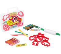 Mallette de pâte à Modeler8 tablettes de 25 grammes + moulesOutils de Coupe et RouleauKit de BricolageIdéal pour Les garçons et Les Filles à partir de 4 Ans (230)