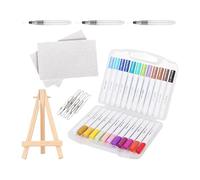 Mallette de peintures - Kit de peinture texturée | acrylique pour travaux manuels | Décoration pour | Papier dessin 3D avec mousse pour | Set de fournitures artisanales créatives