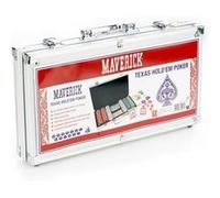 Maverick Mallette de poker CARTAMUNDI 300 jetons 2 jeux 5 dés Multicolore