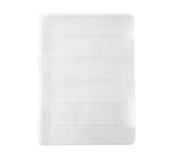 Mallette de Projet Portable Boîte de Rangement en Plastique Boîte de Classement Transparente Étanche à la Poussière Double Boucle Étui de Protection pour Fichiers Organisateur pour Bibliothèque Scolai