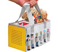 Mallette de rangement améliorée pour kit de démarrage Toniebox et figurines Tonies, sac pliable de qualité supérieure, peut contenir 30 à 40 personnages Tonies, sac de transport ThxYour (jaune)