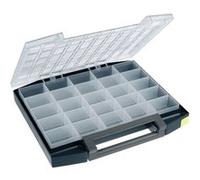 Raaco Mallette de rangement Boxxser L421×P361×H55 mm 25 compartiments avec grille profilée