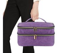 Mallette de rangement de | Boîte à double couche pour accessoires de | Organiseur de sac à étanche | Boîte de rangement de grande capacité, fermeture éclair