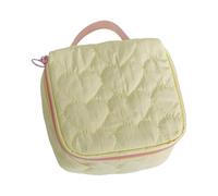 Mallette de rangement de maquillage étanche Organisateur de toilettes avec grande capacité Trousse cosmétique pour la salle de sport et la consommation de voyage, Jaune