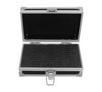 Mallette de Rangement en Aluminium Noir avec Mousse Prédécoupée | Boîtier Rigide Verrouillable, Poignée Ergonomique, Protection Antichoc, pour Matériel Photo et Voyages Professionnels