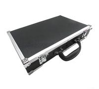 Mallette de rangement en bois avec coins en aluminium, valise de billard en cuir pour 16 ou 22 balles, boîte de voyage pour accessoires de table de billard (pour boule de 52 mm)
