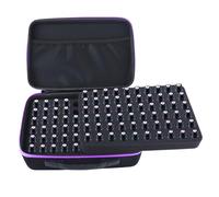 Mallette de rangement fonctionnelle pour huiles essentielles - Convient pour 120 bouteilles - Avec sac de transport résistant aux chocs de 5 à 10 ml - Pour un usage quotidien et les voyages - Sac de
