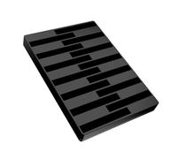 Mallette de rangement multifonctionnelle pour jeux vidéo, 14 fentes, Construction en plastique, conception antidérapante pour les organisateurs de cartouches NS