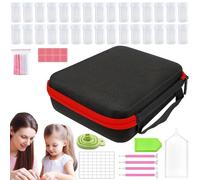 Mallette de rangement pour boîte d'art avec strass, étui de rangement pour boîtes d'art strass | Boîte de rangement résistante aux chocs pour perles | Organisateur d'artisanat portable, strass MA
