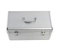 Mallette de rangement pour disques durs 3,5" 10 baies avec mousse antichoc en aluminium