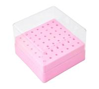 Mallette de rangement pour forets Nail Art, capacité de 49 emplacements, de place, conception plate, conteneur empilable pour outils de salon de manucure, solution d ' organisation, étui