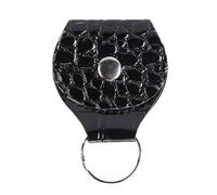 Mallette de rangement pour médiators de guitare, sac de rangement polyvalent avec porte-clés, sac d'organisation léger pour médiators, sac élégant pour médiators pour guitare, basse UK, Noir , Voir