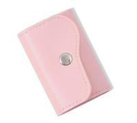 Mallette de rangement pour outils d'ongles compacte, avec fermeture à clip, 20 emplacements individuels, porte-embout en cuir PU, facile à transporter