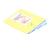 Mallette de Rangement pour Photos 3 Pouces, 64 Pochettes, Mini Album en PVC Durable pourInstax Mini 9 (Jaune Pamplemousse)