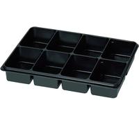 Mallette de rangement séparations fixes 815348 (L x l x H) 335 x 235 x 50 mm Nombre de compartiments: 8 1 pc(s)